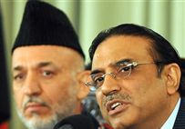 Hamid Karzai and Asif Ali Zardari