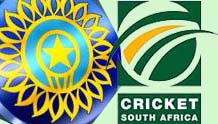India & Sourth African Cricket Logo