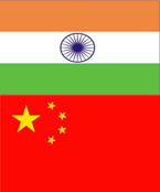 India, China