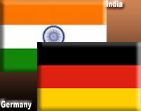 India-Germany Flags