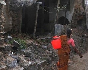Flood abates, people return to their homes in Karnataka village