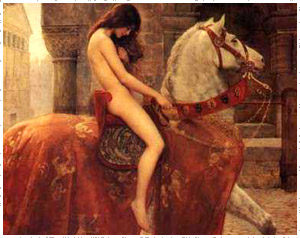 Naked beauties on horsebacks recreate Lady Godiva’s epic ride in Surrey