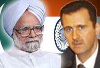 Manmohan Singh & Bashar Assad