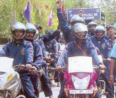 Motorbike rally to create public awareness on disaster management in Manipur