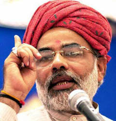 Gujarat Chief Minister Narender Modi
