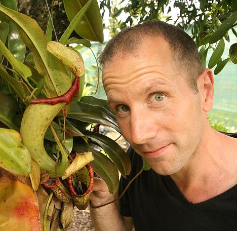 Nurseryman spots carnivorous plant