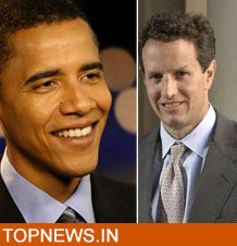 Barack Obama And Timothy Geithner