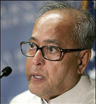External Affairs Minister Pranab Mukherjee