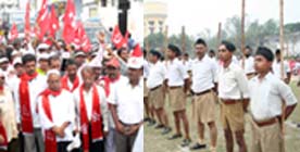 CPM-RSS workers clash in Pune injure three left party cadres