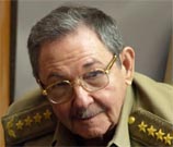 Cuban president Raul Castro