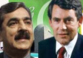 Gordon Brown vows “full support” to Gilani