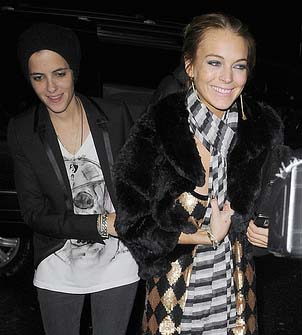 Samantha Ronson with Lindsay Lohan