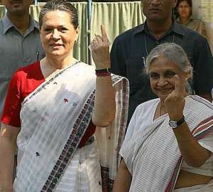 Delhi assembly polls: Sonia Gandhi, Sheila Dikshit cast their vote