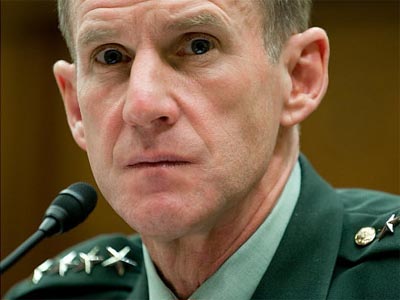 4-star rank for outgoing McChrystal