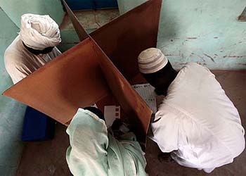 In a historic election, Sudanese cast ballots for multiparty elections after 24 years