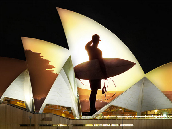 A selection of photos to be projected onto sails of Sydney Opera House as part of its partnership with Samsung 