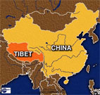 Gateway to Tibet is a virtual war zone, closed as unrest continues