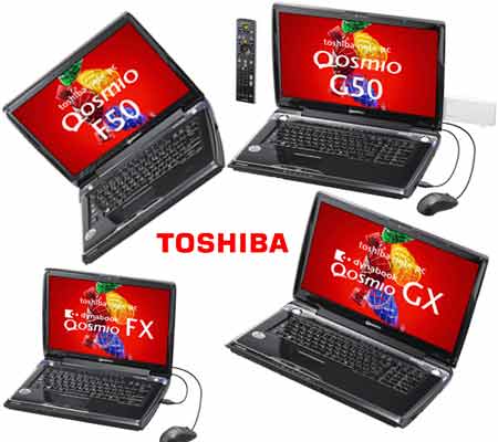 Toshiba Rolls Out G50, F50, GX, FX Laptops