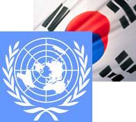 UN & South Korea Flag