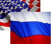 Us & Russia Flag