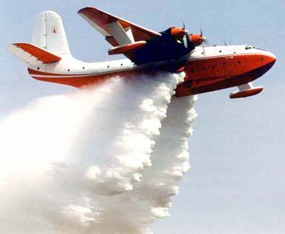 Water bombers attempting to fight massive bush fire in Canada