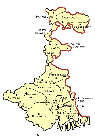 West Bengal Map