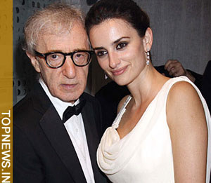 Woody Allen gifts Penelope Cruz one of his trademark glasses