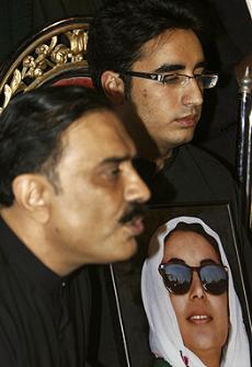 PPP Co-Chairman Asif Ali Zardari and Chairman Bilawal Bhutto Zardari