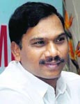 Union IT and Communications Minister A. Raja