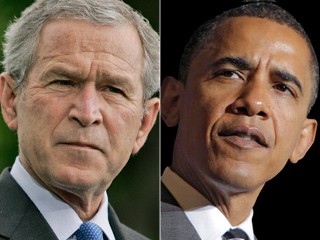 Bush wishes luck to Obama, warns of terrorist threat