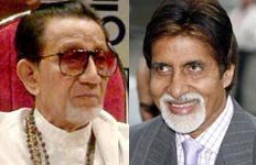 Bal Thackeray and Amitab Bachchan