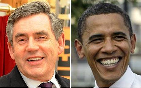 Britain's queen and Gordon Brown send good wishes to Obama