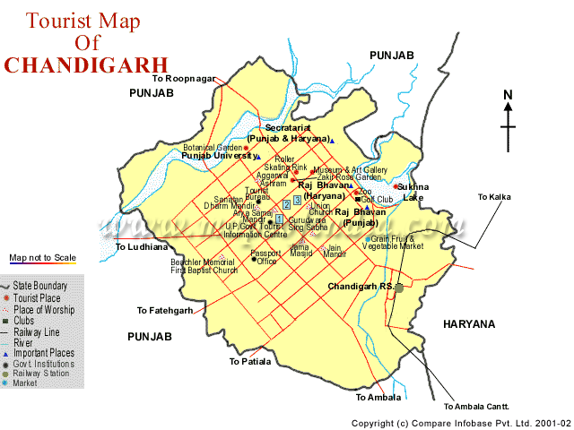 chandigarh-tourist-map