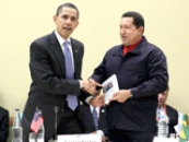 US President Barack Obama and Hugo Chavez