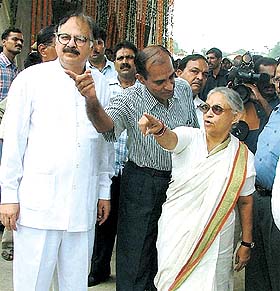 Delhi Chief Minister Sheila Dixit