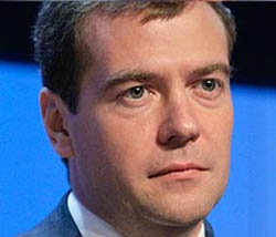 Russia's President Medvedev calls for Palestinian state 