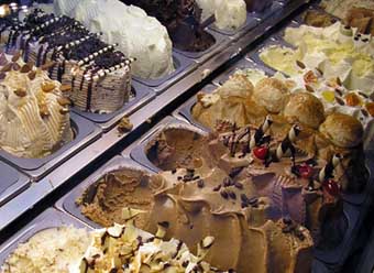 Gelato, a fat-free ice cream in Chandigarh