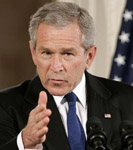 US President George W. Bush