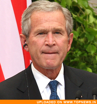 Emotional Bush defends US standing, lashes out at Europe 