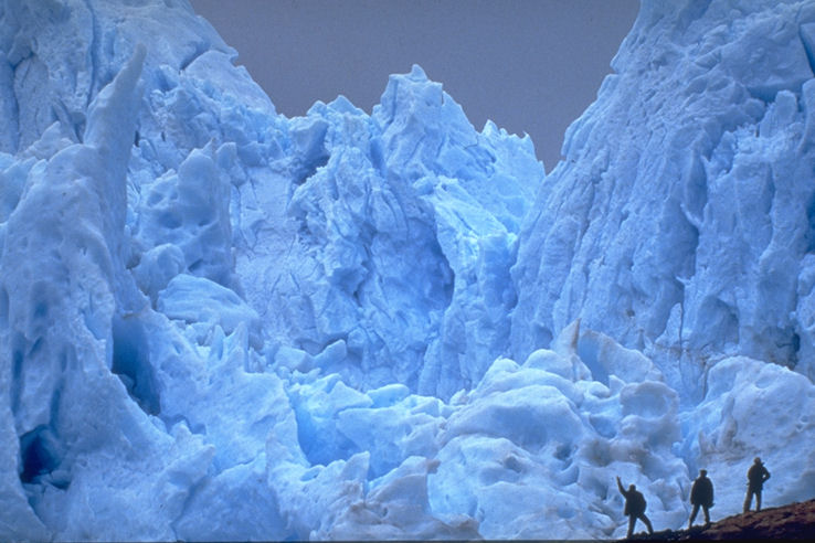 Argentine glacier Perito Moreno about to break