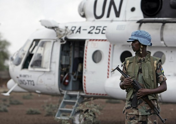 UN helicopter comes under fire in Darfur