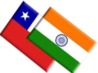 India & Chile Flag