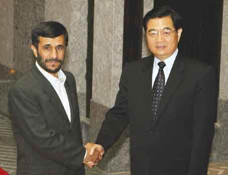Hu Jintao, Mahmoud Ahmadinejad