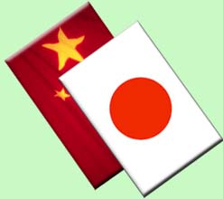 Japan & China Flag