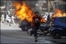 Six lawyers burnt alive in Karachi