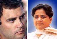 Mayawati & Rahul Gandhi