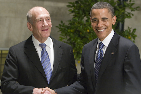 Ehud Olmert, Barack Obama