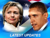 Barack Obama & Hilary Clinton