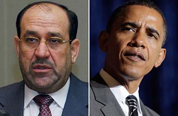 Nouri al-Maliki And Barack Obama 