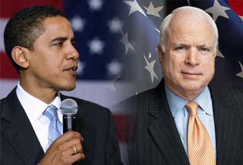 Financial crisis makes history with Obama, McCain, Bush